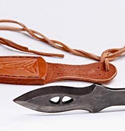 Toferner Hand Forged Knife- Brown - Marksmanship- Sports- Hand Made Genuine Leather Case- Hardened Blade - Vintage-Great Gift Idea You can wear this knife on yo 15 31GJyOHv 5L