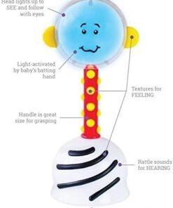 SmartNoggin NogginStik Developmental Light-Up Rattle for Infants up to 12 months 23 31GaBgRL30L