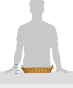 Alternative view of Winco PWBN-16B 16-Inch by 11-Inch by 3-Inch Rectangular Woven Basket with Handles,Medium