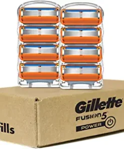 Gillette Fusion5 Power Razor Blade Refills, 8 Count, Lubrastrip for a More Comfortable Shave for Men 8ct Blade Refills 37 31I UjIKuL