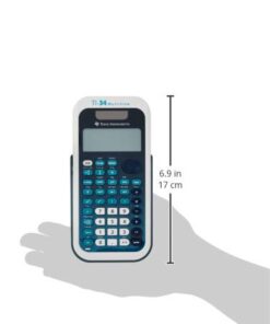 Texas Instruments TI-34 MultiView Scientific Calculator Blue, White Single Pack 26 31IAfGa72L