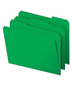 1InTheOffice File Folders, Colored File Folders, File Folders 1/3 Cut Tab Letter Size, Top-Tab/3 Tab,/5 Assorted Colors, 24/Pack - Image 4