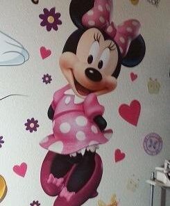 RoomMates RMK2008GM Minnie Bow-Tique Peel and Stick Giant Wall Decal , Pink Bow-Tique Giant 26 31IPRkIb5L