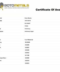 Alternative view of Antimony Chunk 5 Pounds 99.6% Minimum Pure