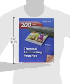 Nuova 200-Pack, 5 Mil Thermal Laminating Pouches 9 x 11.5 Inches, Letter Size (LP205H) 5-mil 200 Sheets 7 31JMaojFfL