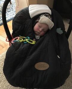 Cozy Cover Infant Car Seat Cover (Black Quilt) - The Industry Leading Infant Carrier Cover Trusted by Over 6 Million Moms Worldwide for Keeping Your Baby Cozy & Warm Black 16 31K6QNAuTXL