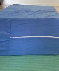 DMI Ortho Bed Wedge Elevated Leg Pillow, Supportive Foam Wedge Pillow for Elevating Legs, Improved Circulataion, Reducing Back Pain, Post Surgery and Injury, Recovery, Blue 8" x 20" x 24" 8 Inch 34 31L6DcHSHML