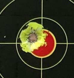 Alternative view of Birchwood Casey Bull's-Eye Reactive Targets - Highly Visible Instant Feedback Self-Adhesive Shooting Targets One Size 60 Targets, 720 Pasters