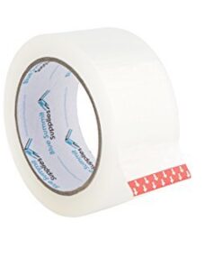 Heavy Duty Packaging Tape, Clear Packing Tape Designed for Moving Boxes, Shipping, Office, and Storage, Commercial Grade 2.7mil Thickness, 60 Yards Length, 360 Total Yards 6 9 31LXndYMCWL