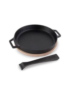 Ooni Cast Iron Skillet - Cast Iron Pan - Cast Iron Skillet with Removable Handle - Cast Iron Frying Pan - Pre-Seasoned Oven Safe 13 31LY4nyAHL