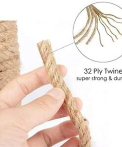 Alternative view of 100% Natural Strong Jute Rope - LUOOV 6mm Thickness and Jute Rope Cord for Arts Crafts,DIY Decoration Gift Wrapping 40m(128ft) Pack of 1