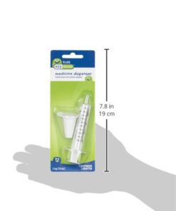 EZY DOSE Kids Baby Oral Syringe & Dispenser Calibrated for Liquid Medicine, Reduce Mess, Easy Way to Orally Administer Medication, 10 mL/2 TSP, Includes Bottle Adapter, Clear, BPA Free 22 31M Ii2Q1eL
