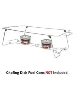 6 Pack Buffet Wire Rack Folding Chafing Stand Chrome Frame Serving Trays Food Warmer | Easy Foldable Collapsible for Storage & Reuse for Home Party, Wedding and Birthday Party Event Catering Supplies 15 31MLAoiyUdL