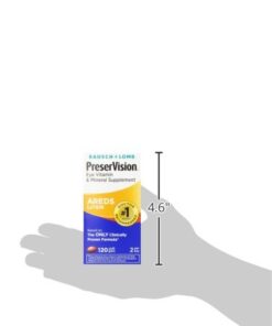 PreserVision AREDS Eye Vitamin & Mineral Supplement, by Bausch + Lomb, 120 Count Bottle (Soft Gels) Areds Lutein 120 Count (Pack of 1) 18 31Ms3VYU1JL 1