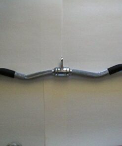 CAP Barbell Deluxe Curl Bar Cable Attachment with Rubber Handgrips, 28" 26 31NSnPzzpfL