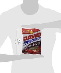 David BBQ Sunflower Seeds, 5.25 oz, (2 packs) Roasted and Salted Bbq,Salted,Roasted 5.25 Ounce (Pack of 2) 4 31O01MioQDL