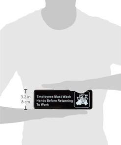 Alternative view of Winco Sign, Medium, Black/White