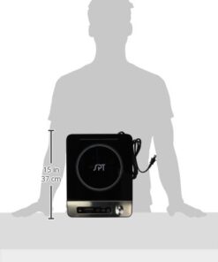 SPT SR-1884SS 1650W Induction Cooktop with Control Knob, Black 10 31Ovg23ZASL