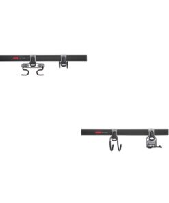 Rubbermaid FastTrack Garage Storage System Tool Hanging Kit, Garage Organization, Wall Mount Holder for Garden Lawn Tools 2 Rails, 4 Hooks 31 31OxIROQ45L