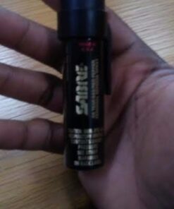 SABRE Advanced Pepper Spray, 3-in-1 Formula Contains Maximum Strength Pepper Spray, CS Military Tear Gas and UV Marking Dye, Compact Belt Clip for Easy Carry and Fast Access, 35 Bursts Black 49 31P5jc5SaML