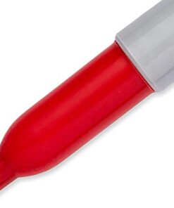 Sharpie 30002 Fine Point Permanent Marker, Marks On Paper and Plastic, Resist Fading and Water, AP Certified, Red Color, Pack Of 2 Boxes Of 12 Markers 12 31PIQp4OyL