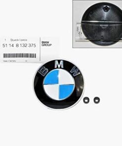 BMW Hood Emblem Logo Badge Roundel 82mm Genuine OE 51148132375 + Grommets 51141807495 7 31PnPipTKjL