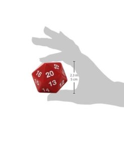 Alternative view of Koplow Games Red Jumbo Dice D20 Count Down 55mm Dice