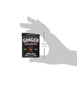 Big Sky Ginger Delights - Spiced Chai, Blood Orange, Mango, and D'Anjou Pear - Variety 4 Pack - Naturally Flavored Ginger Mints in Resealable Metal Tin Pear,Ginger 11 31PuAgcXFBL