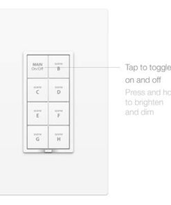 Insteon Smart Dimmer 8-Button Keypad, KeypadLinc in-Wall Controller, 2334-222 (White) - Insteon Hub Required for Voice Control with Alexa & Google Assistant White 8 Button Keypad Dimmer 17 31QDRsmK22L