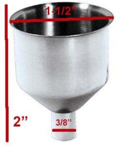 SE Stainless Steel Funnel for Flasks, Small Metal Funnel for Filling Drinking Liquor Flask, Transferring Oil, Juice, Milk, Attached Screw-On Cap 24 31QtMyhGZfL