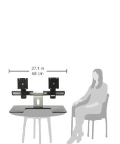 Dell MDS14 Dual Monitor Stand (5TPP7), Black/Silver 11 31R2rlAETAL