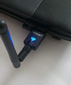 USB Wifi Adapter for PC, EDUP AC600M USB Wi-fi Dongle 802.11ac Wireless Network Adapter with Dual Band 2.4GHz/5Ghz High Gain Antenna for Desktop Laptop support Windows XP/Vista/7/8.1/10 Mac 10.7-10.15 27 31REURKTmWL