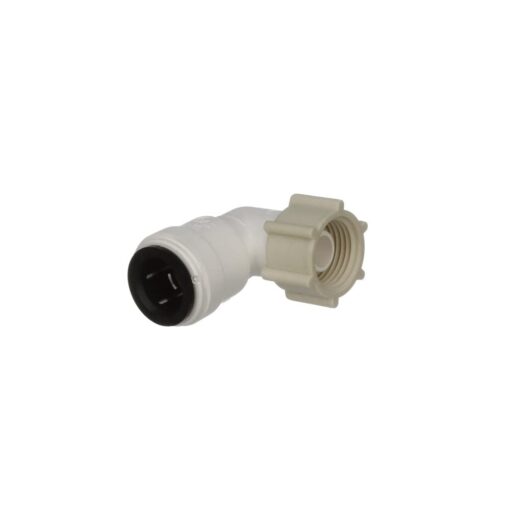 Watts AquaLock P-436 CTS Female Swivel Elbow Connection for Water Plumbing Lines, 3/8 Inch, White