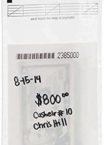 Alternative view of BankSupplies Cash Strap Bags | Case of 1000 Bags | 5 x 9 | Cash & Pawn | Tamper Evident Seal | Easy to Scan Barcode & Tear Off Receipt | for Internal Transfers 5W x 9H | Case of 1000
