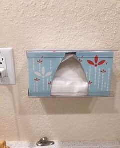 TrippNT 51234 Plastic Wall Mountable Tissue Box Holder, 9-5/8" Width x 5-1/4" Height x 4" Depth, Medium, Clear 20 31RZ 4ApjVL