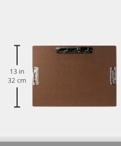 17 x 11 Inches Hardboard/Clipboard with 8-Inch Lever Operated Clip and 2 - 4" Lever Operated Clip Brown 5 31RnXjTM1SL