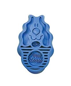 KONG - ZoomGroom - Dog Brush for Grooming and Shampooing - Blue Brush for Large Dogs Standard Packaging 38 31SAL I K L