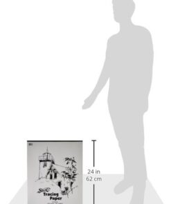 Alternative view of Sax Tracing Paper Pad, 25 lbs, 19 x 24 Inches, White, Pack of 50 - 418612