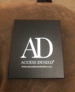 Access Denied Slim Leather Bifold Wallets For Men - Minimalist Mens Wallet RFID Blocking Card Holder With ID Window Box Gifts For Men Black 25 31T0v2BIxCL