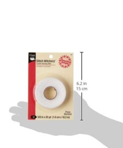 Dritz 222 STITCH WITCHERY FUSIBLE BONDING WEB WHITE REG WGHT 20YD, 5/8-Inch X 20-Yards Regular Weight 24 31T4cWL98L