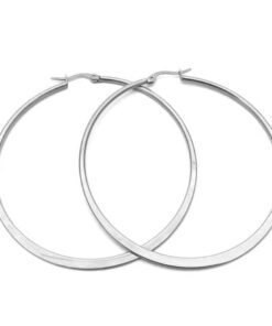 Amazon Essentials Gold Plated or Stainless Steel Flattened Hoop Earrings 70 mm 19 31TGm28xeL