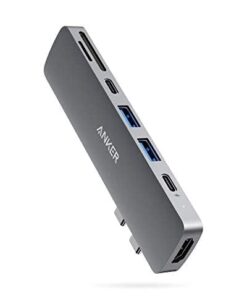 Anker USB C Hub for MacBook, 7-in-2 USB C to C Adapter, Compatible with Thunderbolt 3 Port, 100W Power Delivery, 4K HDMI, USB C and 2 USB A Data Ports, SD and microSD Card Reader 28 31TQVrWFAML