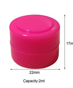 Alternative view of Gentcy Silicone 2ml 100pcs Containers Silicone Storage Jar Seals 13color 1 Multicolor