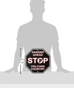 Alternative view of Fremont Die NFL Arizona Cardinals Stop Sign Atlanta Falcons 12" x 12"