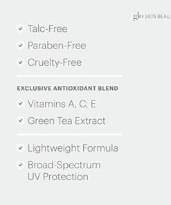 Glo Skin Beauty Luminous Liquid Mineral Foundation Makeup with SPF 18 (Naturelle) - Improves Uneven Skin Tone, Smooths & Corrects Imperfections, Sheer to Medium Coverage, Dewy Finish Naturelle 19 31UklZEeyRL