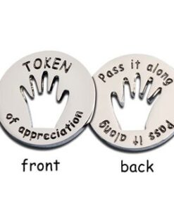 Tokens of Appreciation and Cards (Set of 10) | Share Appreciation of Others - Unique Card/Token Combo |"Token of Appreciation" &"Pass it Along" 7 31Us9u 1KL