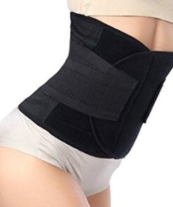 Waist Trimmer Belt-Postpartum Postnatal Recoery Support Girdle Belt Post Pregnancy After Birth Special Belly,Lost Weight Slimming Belt, Tummy Trimer Band Abdomen Abdominal Binder Belly 3XXX-Large:53"Length*9"Width Black 11 31UurWKM0QL
