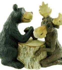 Bear & Moose Arm Wrestling Figure, 6.5-inch