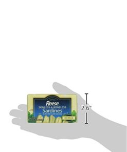 Reese Skinless and Boneless Sardines, Low Sodium in Water, 4.38-Ounce (Pack of 10) Packaging May Vary 12 31W mv96VtL