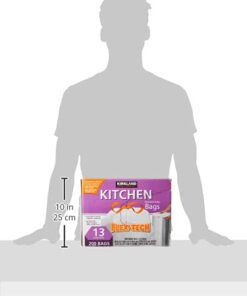 Kirkland Signature Drawstring Kitchen Trash Bags - 13 Gallon - 200 Count 200 Count (Pack of 1) 9 31WAz10WJfL